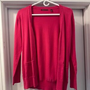 525 America Vibrant Pink Open Front Cardigan